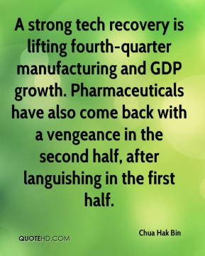 strong tech recovery is lifting fourth-quarter manufacturing and GDP ...