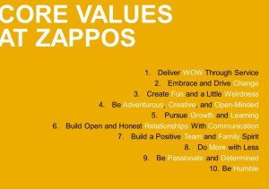 culture by Zappos Values Zappos, Values Led, Organizational Culture ...