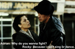 Rocky #Adrian #Funny #Boxing #Rocky Quotes