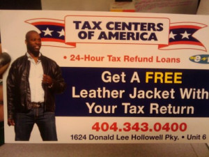 Get a FREE leather jacket when you file your income taxes this year !!