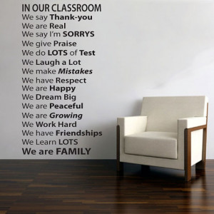 vinyl wall decal for classroom