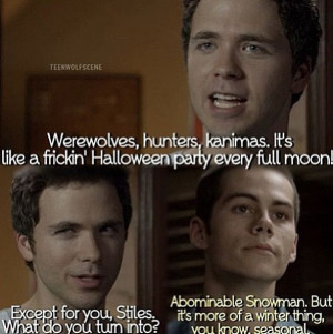 ... Funny Quotes, Teen Wolf Stiles Sarcasm Funny, Dylan From O'Brien