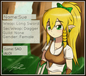 New SAO(ALO) OC Name: Sue by Quote-J