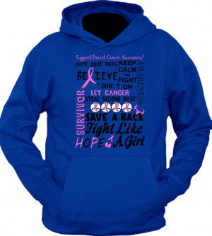 Breast Cancer Mash-Up Quote Hoodie