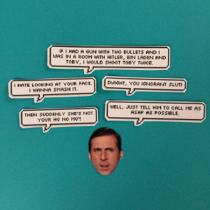 Michael Scott Quotes 2 Sticker Set by sassycelebs on Etsy