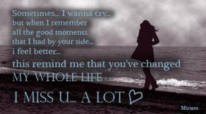 MISS YOU LOT MY DEAR