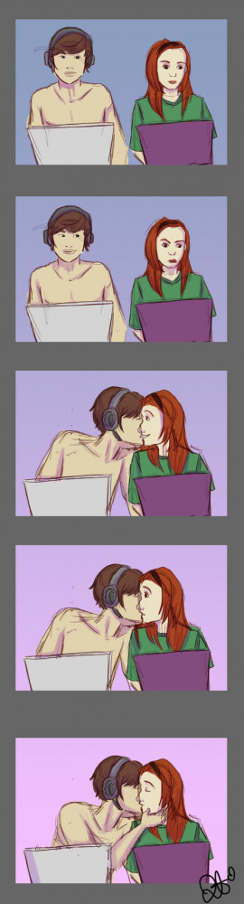 Gamer Couple by its-jst-me