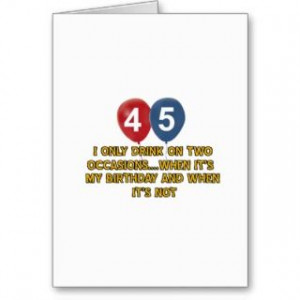 funny 45th birthday funny belated birthday cards funny happy birthday ...