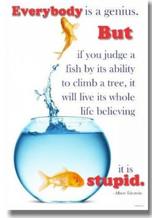 albert einstein quote fish climbing a tree Quotes