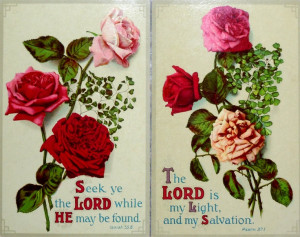 Victorian Roses & Bible Verses 6 Postcard Lot c1910 - Antique. via ...