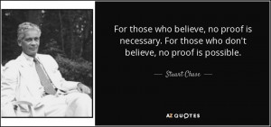 ... no proof is necessary. For those who don't believe, no proof is