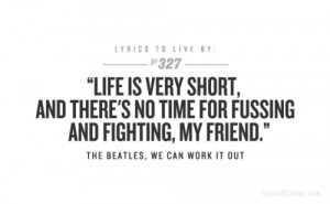 quotes the beatles song lyrics we can work it out john lennon paul ...