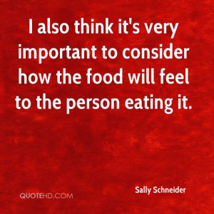 Sally Schneider Food Quotes