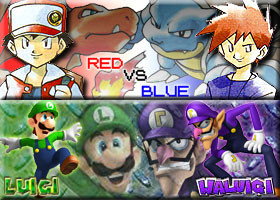 Pokemon Trainer Red vs. Pokemon Trainer Blue vs (4)Luigi vs ...