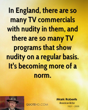 so many TV commercials with nudity in them, and there are so many TV ...