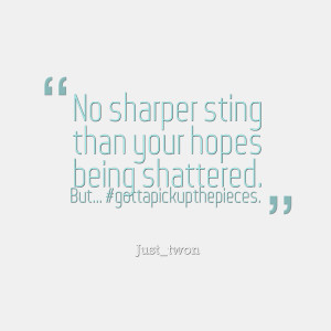 No sharper sting than your hopes being shattered. But... Antwon Dean