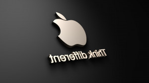 Think different logo quote apple gradient