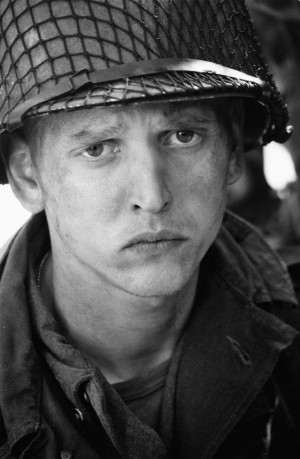 Still of Barry Pepper in SavingPrivateRyan ....the Sniper who prayed ...