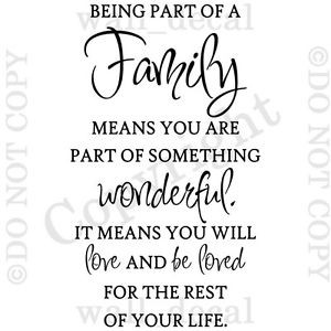 Being-Part-Of-A-Family-Wonderful-Love-Life-Wall-Decal-Quote-Vinyl ...