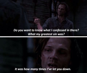 Aww, Sam. :( #supernatural #samwinchester