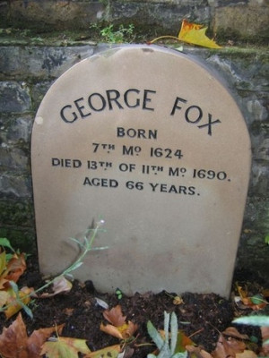 George Fox, Quaker Gardens, London (England). 