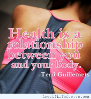 Terri Guillemets Quote on Health