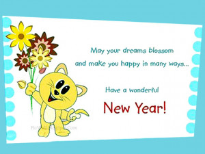 Happy New Year wishes and quotes photo and SMS...