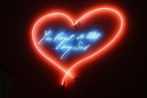 Tracey Emin's neon art.