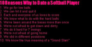 10 reason to date a softball player Image