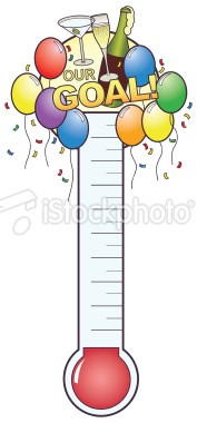Party Goal Thermometer Royalty