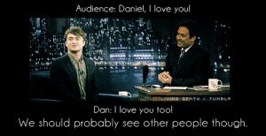 daniel radcliffe, funny, love, quotes, subtitles, text