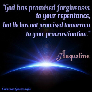 Augustine Quote – Repentance
