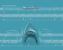JAWS - Theme from Jaws by John Will iams - Movie Classics Poster (US ...