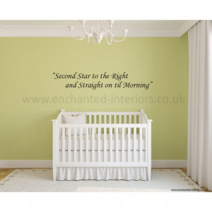Second Star to the Right Nursery Room Quote