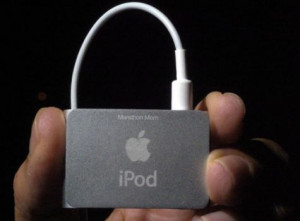 Ana Petrick's iPod Shuffle is engraved with 