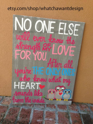 Custom HandPainted sweet quote for baby by WhatchawantDesign, $105.00