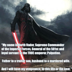 Darth Vader's version of the speech from 'Gladiator'
