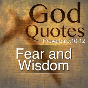 God Quotes: Fear and Wisdom