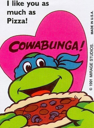Cowabunga Valentine's Day! Retro Teenage Mutant Ninja Turtles Love ...