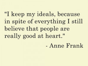 Anne frank, quotes, sayings, about yourself, positive