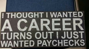 Career vs. paycheck