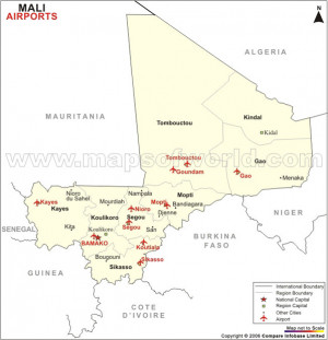 Makeup Maps Of Mali Airport Map