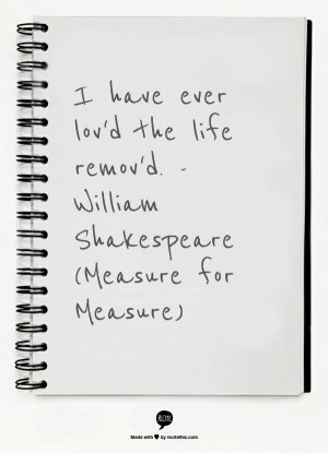 Measure for Measure - William Shakespeare