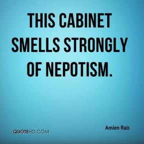 Amien Rais - This Cabinet smells strongly of nepotism.