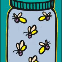 Jar of Fireflies Bookmark