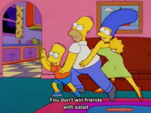 No vives de ensalada - Los Simpson