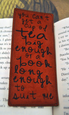 ... or a Book Long Enough - Bookmark, Quote, Betwixt the Pages, Bookworm