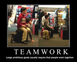Is teamwork something you find an easy or difficult task? Tell me you ...