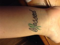 Tattoo on my wrist commemorating my liver transplant. More