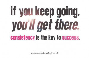 Consistency is the key to success